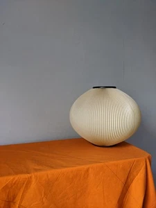 vintage original 1950s paper origami shade metal trim retro kitsch mid century - Picture 1 of 8