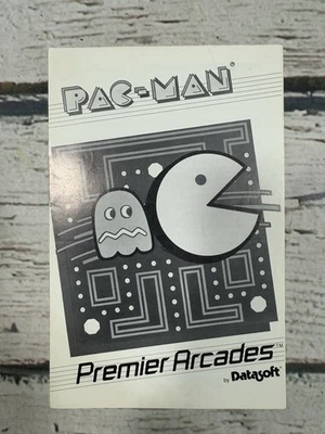 De Colección Pac-Man Premier Arcades Datasoft Commodore 64 Manual de Instrucciones SOLO Foto 1 de 4