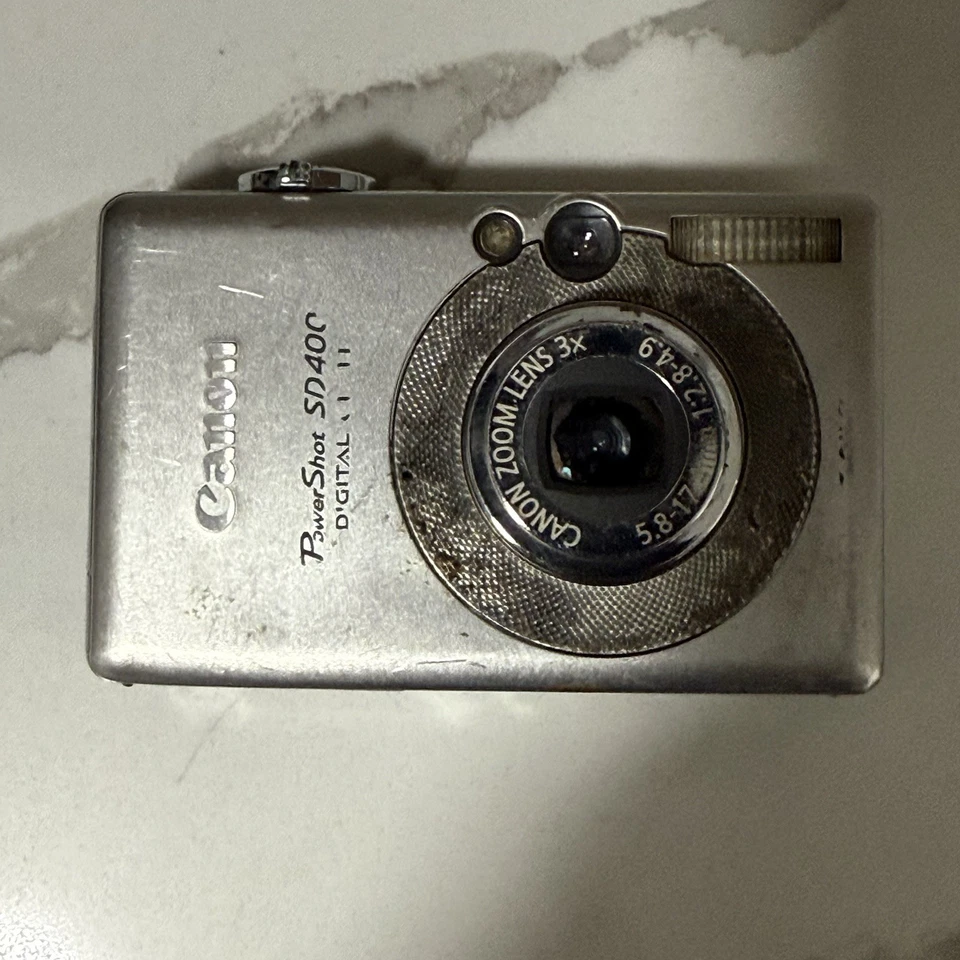 佳能 Powershot SD400 数码 ELPH 相机,电池,断屏 适合零件 阅读 — 第 1/4 张图片