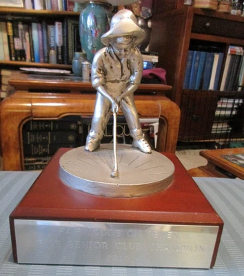 PUTTER BOY Golf TROPHY PINEHURST # 7 NC Men's SENIOR CLUB CHAMPION 2010 - Image 1 of 4