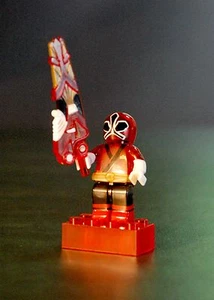 Power Rangers Mega Bloks Series 1 Translucent Samurai Red Ranger Ultra Rare - Bild 1 von 1