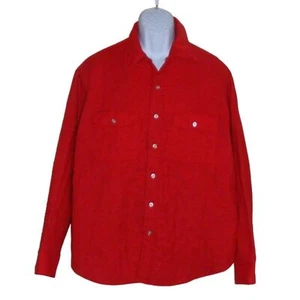 Vintage MONTGOMERY WARD Shirt Jacket, XL, Red/Blue Quilted, Long sleeves - Picture 1 of 10