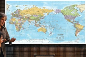 150 X 100 CM MAP OF THE WORLD POLITICAL MAP LARGE POSTER WALL EDUCATION - Picture 1 of 10