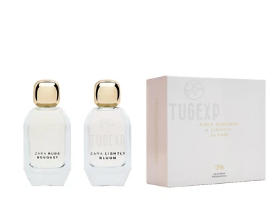 Zara Nude Bouquet + Lightly Bloom Woman Duo Set 2 x 3,4 Unzen 100 ml Spray Neu - Bild 1 von 3