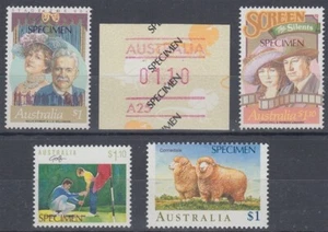 AUSTRALIEN 1989 AUSWAHL AN EXEMPLAREN OVPS (x5) postfrisch (ID:133/D63309) - Bild 1 von 1