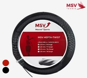 MSV Hepta-Twist 1.15/1.20/1.25mm 12m Tennis String Racquet Racket Poly String - Picture 1 of 9