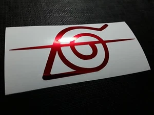 Calcomanía de vinilo impermeable con banda de cabeza rayada de Naruto Itachi - Imagen 1 de 7