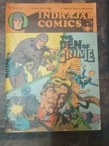 INDIA ORIGINAL VINTAGE INDRAJAL COMICS IN ENGLISH VOL 23 LOT OF 9 COMICS 1986 - Picture 1 of 10