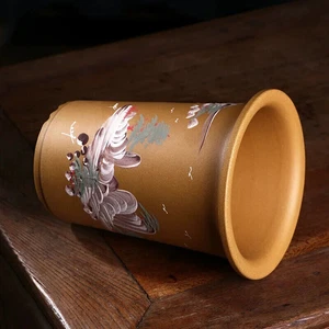 Ceramic Cymbidium Plant Bonsai Pot Hand Painting Garden Home Table Decoration - Picture 1 of 2