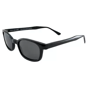 Original X-KD's 20% Larger Polarized Lenses Black Frame Biker Sunglasses - Picture 1 of 8