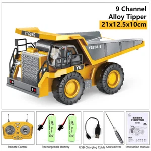 2.4Ghz 1:24 9CH Electronic Dump Truck RC Construction Vehicle Toy+Remote Control - Picture 1 of 6