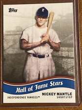 2010 Topps Pro Debut Mickey Mantle Hall of Fame Stars HOF-7 Mint!!