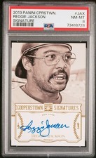 2013 Panini Cooperstown Signatures Reggie Jackson Auto /50 PSA 8 NM-MT
