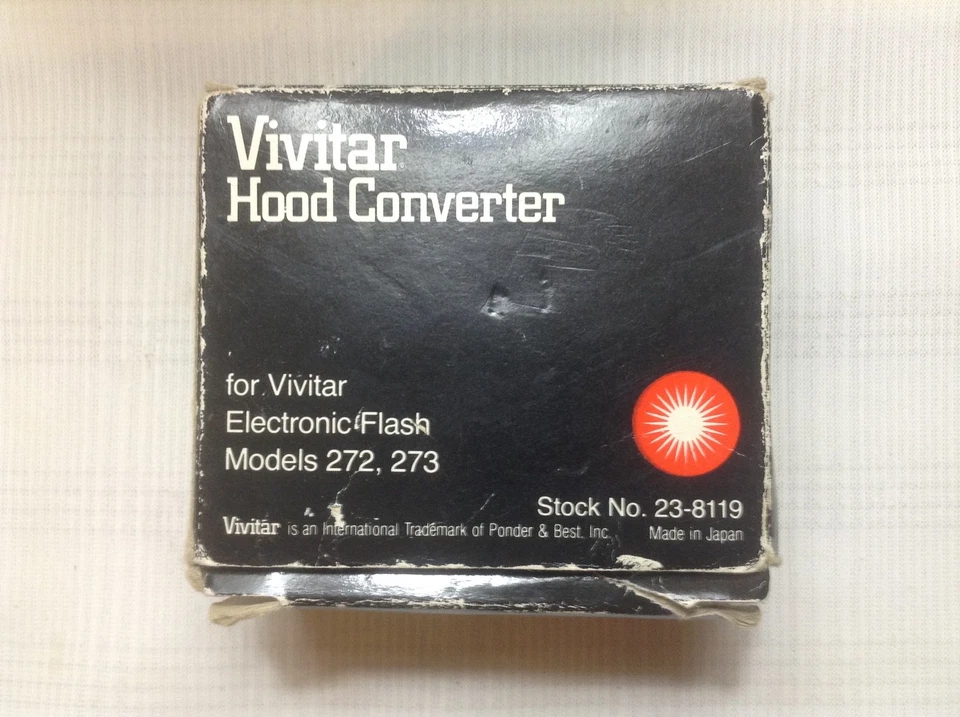 Vintage Vivitar Hood Converter For Electronic Flash 272 & 273 w/ Original Box - Image 1 of 1