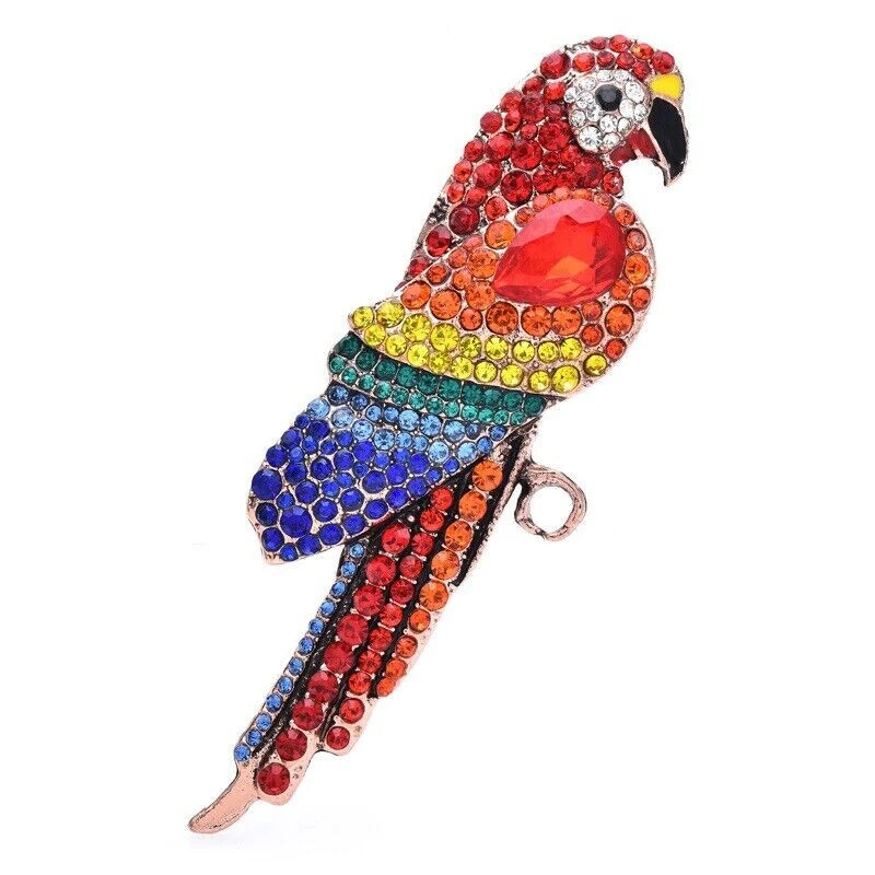 Vogel Brosche/multicolore Vogel Brosche/ Tier Schmuck/ Tier Brosche - Bild 1 von 3