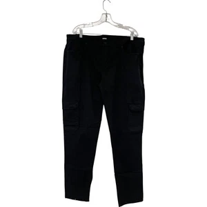 Hudson Renato Ace Cargo Skinny Pants Mens Size 40 Black Cotton Blend NWT - Picture 1 of 9