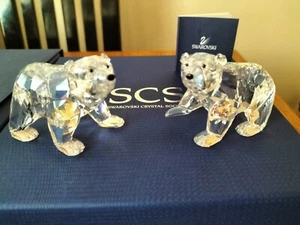 RAR Swarovski Kristall Eisbär Junge 2011 Jahresedition Moonlight 1079156 - Bild 1 von 4