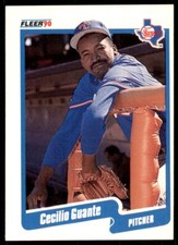 1990 Fleer Cecilio Guante Baseball Cards #298