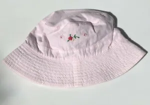NEW Vintage Reversible Baby GAP Pink Gingham Sun HAT Size L XL 12-18-24 mo NWT - Picture 1 of 3