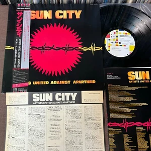 Promo SUN CITY Artists United Against Apartheid JAPAN LP RECORD MHS-91149 OBI - Picture 1 of 13