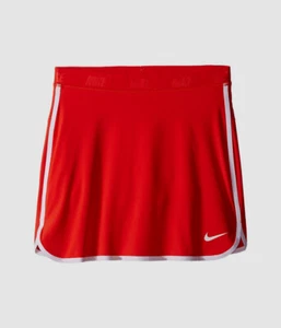 $70 Nike Girl's Kid's Red Elastic Pull On Dri-Fit Jacquard Golf Skort Size Large - Picture 1 of 1