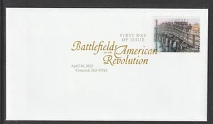 US 5977b Battlefields of Revolution Lexington & Concord DCP FDC 2025 - Picture 1 of 1