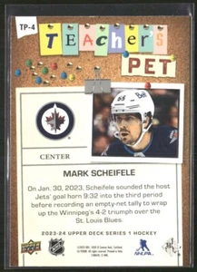 2023-24 Upper Deck Series 1 - Teachers Pet #TP-4 Mark Scheifele - Picture 1 of 2