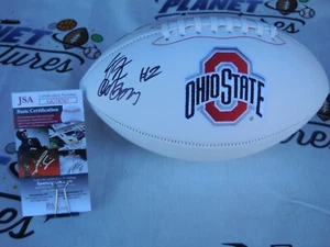 J.K. Dobbins signed Ohio State OSU Buckeyes logo football JSA COA JK Ravens - Picture 1 of 2