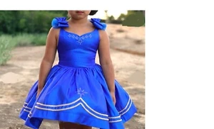 NEW Dollcake Glitz Gleam Royal Blue Dress Holiday Nutcracker Special Occasion 10 - Picture 1 of 5