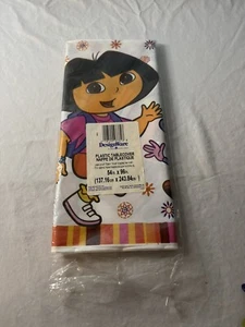 DORA THE EXPLORER Birthday Party Plastic Tablecover DesignWare America Greetings - Picture 1 of 3