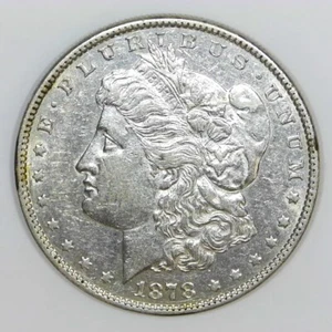 ~Early American Silver~ 1878 7/8 schwach Morgan Silver Dollar 90% vz+ Details d429 - Bild 1 von 2