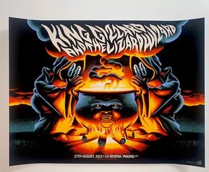 Poster Re Gizzard e il Mago Lucertola Madrid 2023 Serigrafia X/40 S/N Ufficiale - Foto 1 di 12