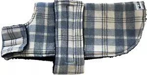 Mali Dog Coat Jacket Jumper PJs Cover Flannelette & Sherpa SMALL 33cm - Picture 1 of 7