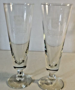 Standard Coffee Service Company ~ 2 Clear Glass Pilsner Glasses ~ Founder's Day - Picture 1 of 2