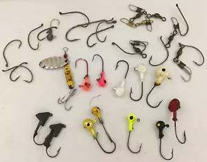 Lote de señuelos de pesca vintage variedad de ganchos conectores hundidores hilanderos - Imagen 1 de 4