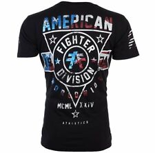 AMERICAN FIGHTER Men's T-Shirt SILVER LAKE PATRIOT Athletic Biker MMA S-4XL