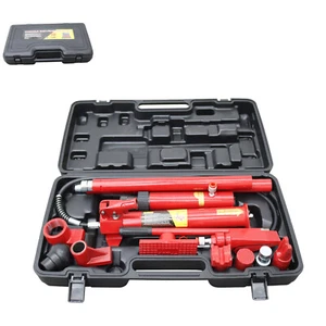 10Ton Portable Hydraulic Jack Auto Body Frame Per Air Kit Car Repair Tool Manual - Picture 1 of 24