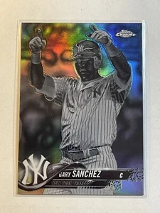 Gary Sanchez 2018 Topps Chrome Negative Refractor #182 New York Yankees - Picture 1 of 2