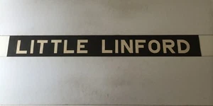 Tillings Vintage Stony Stratford 1972 Linen Bus Blind 2 40"- Little Linford - Picture 1 of 1