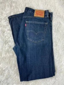 Jeans uomo Levi’s 505 denim lavaggio scuro classico gamba dritta misura 34x33 - Foto 1 di 5