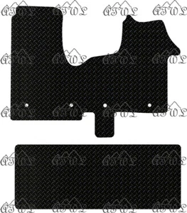 RENAULT TRAFIC CREW CAB 2014-AUF VOLL MASSGESCHNEIDERTE GUMMI-BODENMATTEN - Bild 1 von 3