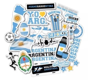 50 PEGATINAS SELECCIÓN ARGENTINA MESS A PRUEBA DE AGUA - Imagen 1 de 5