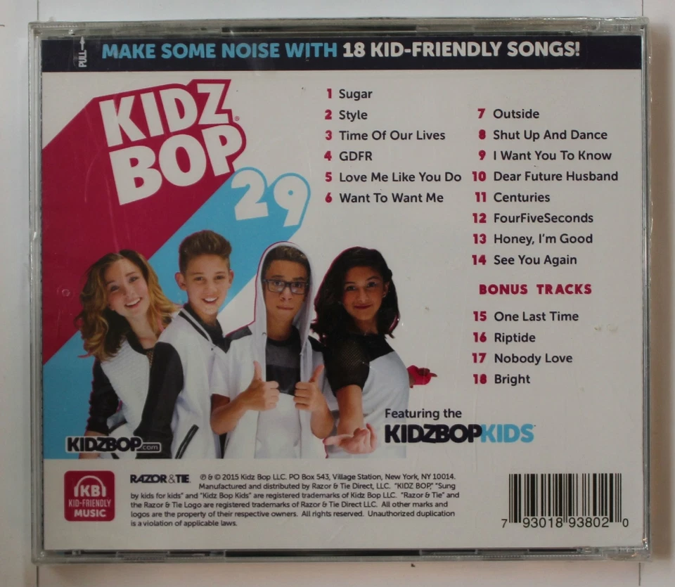 Kidz Bop 29 (Biggest Hits Sung By Kids For Kids)  USCD (4 Bonus Tracks Incl)2015 - Bild 1 von 1