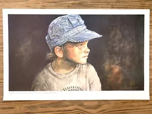 KENTUCKY ARTISTA MITCHELL GRAN IMPRESIÓN JOVEN 1991 MINERO DE CARBÓN GRANJERO CARA SUCIA - Imagen 1 de 10