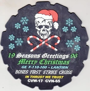 19 SEASONS GREETINGS 96 BONES FIRST STRIKE CRUISE PVC (SOFT RUBBER) PATCH - Picture 1 of 1