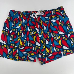 Shinesty Samuel Adams MENS Multicolor Board Shorts Swim Trunks SIZE XL - Picture 1 of 24