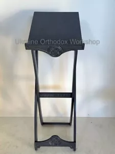 Handcrafted Folding Wooden Analogion with Intricate Carvings Orthodox - Picture 1 of 8