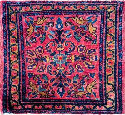 Antique Lilihan  Oriental Multi colors,1'9" x 1'9" c-1920 #17440 - Image 1 of 4