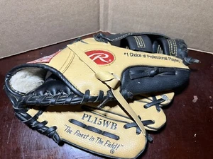 Rawlings Baseball Glove 10 1/2”Leather Mitt - LHT - PL15WB - Soft & Broke In - Picture 1 of 7