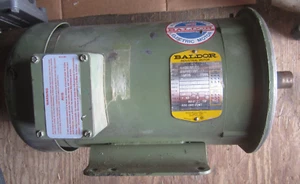 BALDOR 2HP ELECTRIC MOTOR 1140RPM 3PH 184TC 208/230/460 TEFC Made in USA NOS - Picture 1 of 6